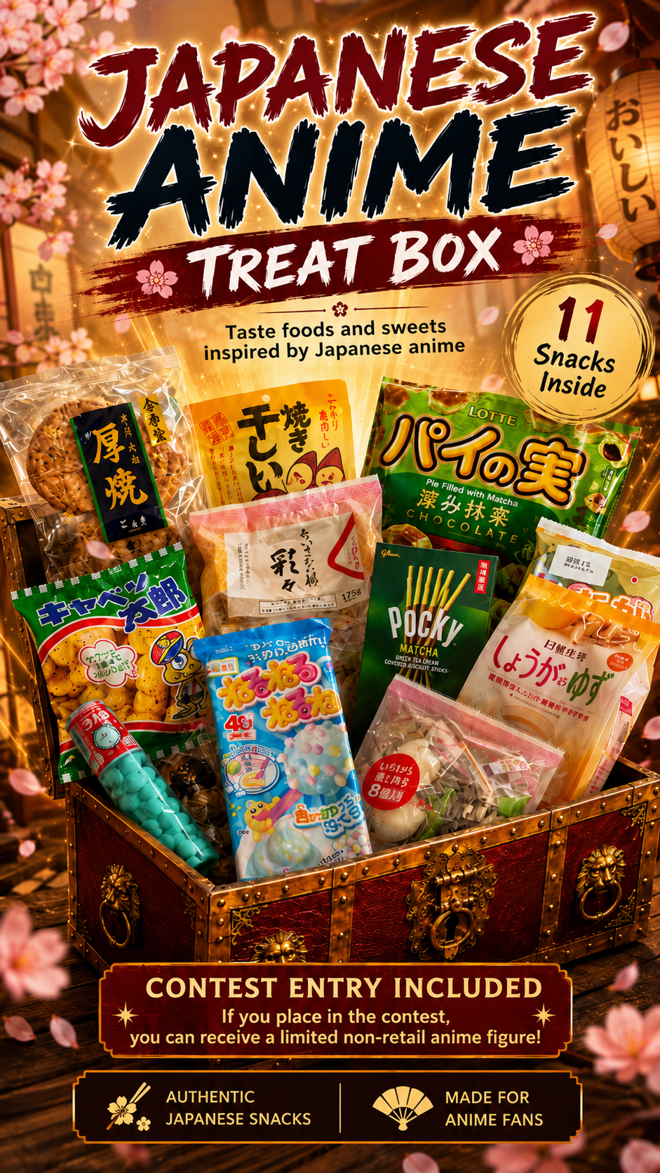 Japanese anime Treats box