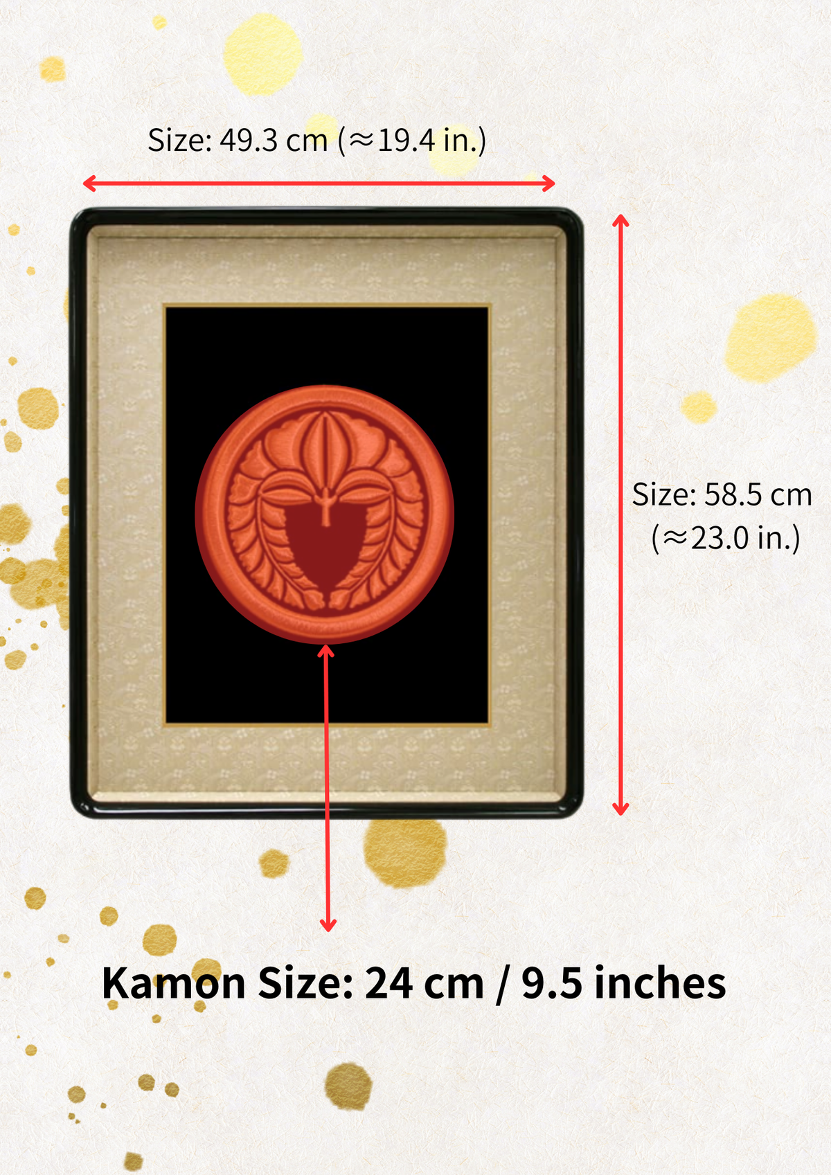 Genuine Pure Gold Embroidered Frame “Nishiki” （deposit）