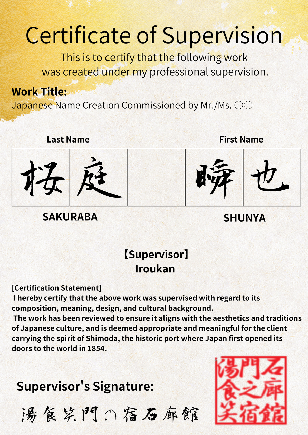 Japanese Name Naming